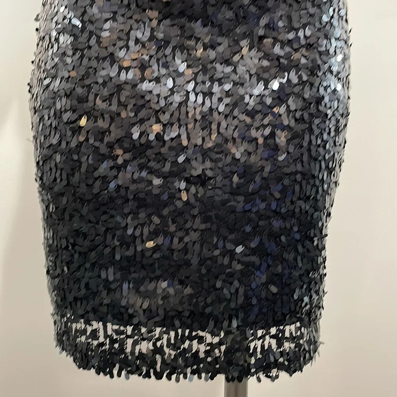 Ark & Co Black Sequin Scoop Back Shirt Sleeve Dress S - Picture 3 of 16